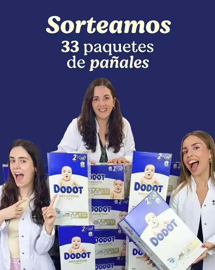 Sorteo de pañales Dodot Sensitive Sorteo de Atida MiFarma de 33 cajas de pañales Dodot Sensitive con 11 ganadores