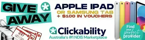 Clickability’s 2026 Giveaway Clickability’s 2026 Giveaway banner promoting prizes up to AU$500 and bonus AU$50 gift cards