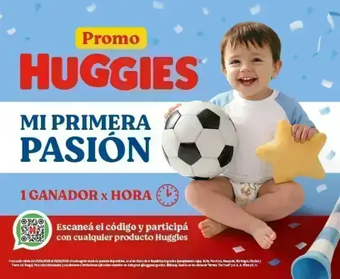 Promo Mi Primera Pasión 2026 Banner oficial de la Promo Mi Primera Pasión 2026 de Huggies Argentina