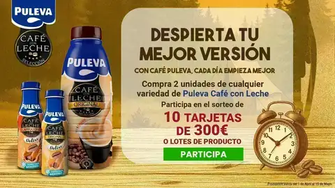 Promoción Puleva Café con Leche Promoción Puleva Café con Leche: tarjetas de 300€ y cajas Deliss