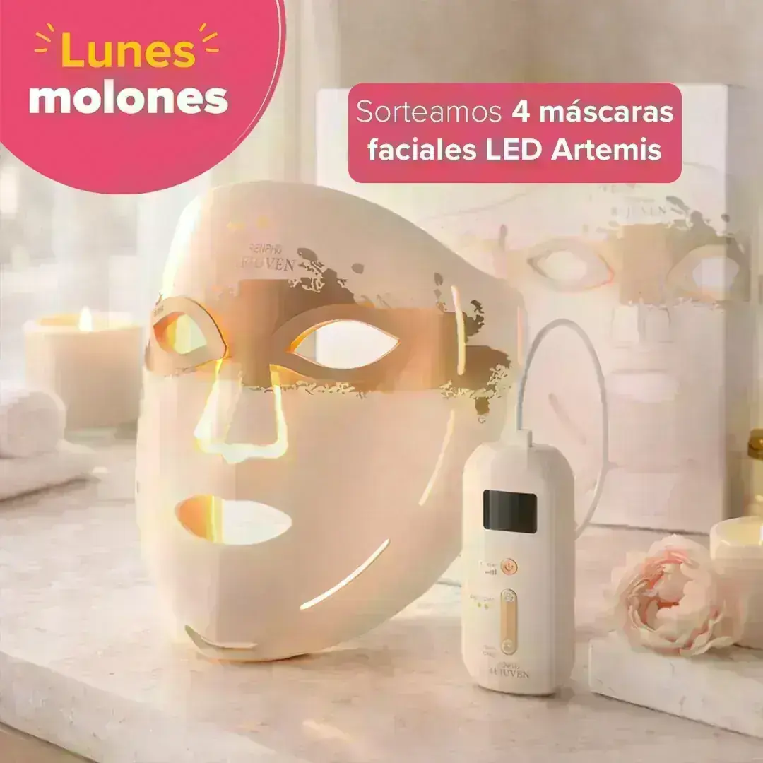 Sorteo Carrefour #LunesMolones Publicación del sorteo de Carrefour #LunesMolones para ganar una máscara facial LED Artemis