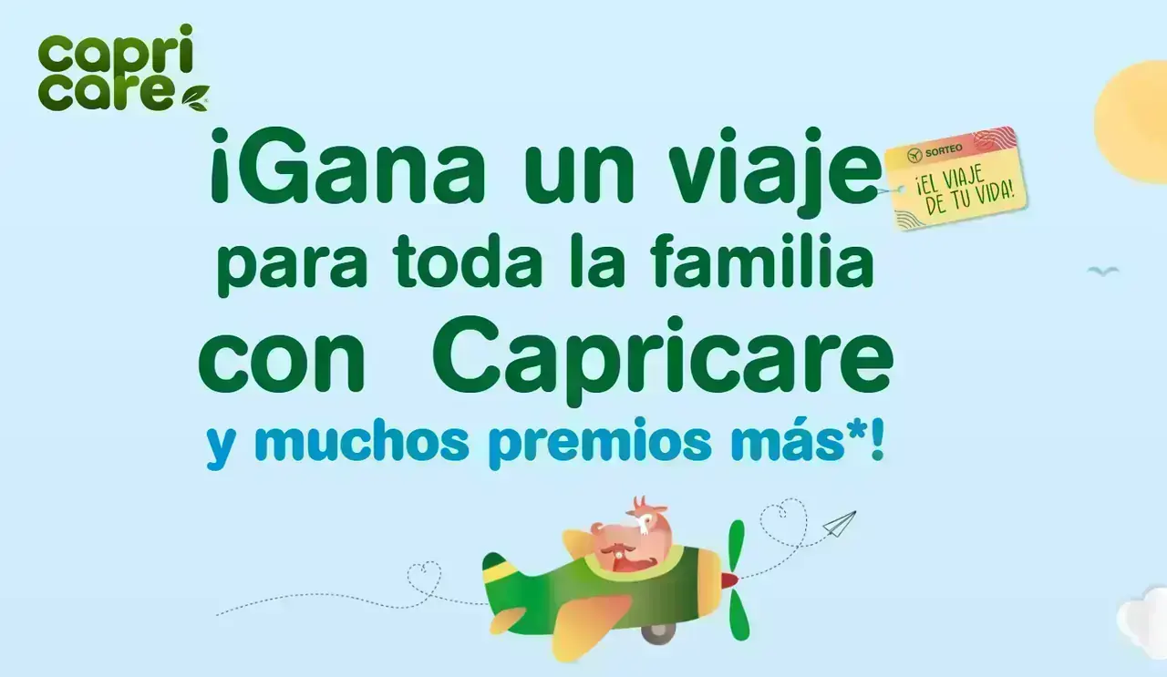 Sorteo El viaje de tu vida – Capricare Imagen promocional del sorteo El viaje de tu vida de Capricare