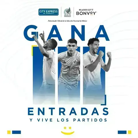 Promoción para ganar entradas a partidos de la Selección Nacional de México con Marriott Bonvoy y City Express by Marriott
