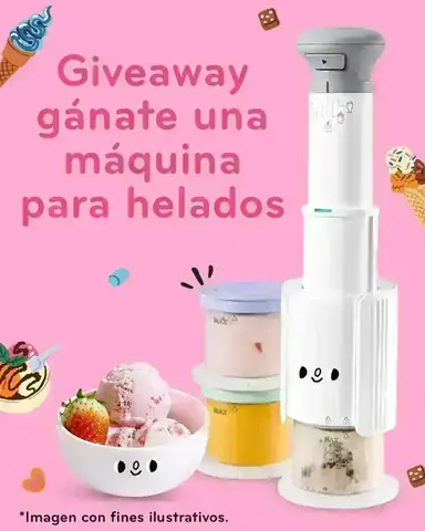 Sorteo: máquina para helados Giveaway de Postrelicioso para ganar una máquina para helados