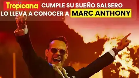 Sorteo Tropicana: Marc Anthony en Las Vegas Marc Anthony en concierto, imagen promocional de Tropicana para el sorteo de viaje a Las Vegas