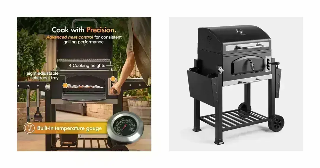 Promotional image for the VonHaus American Style Charcoal BBQ Grill giveaway