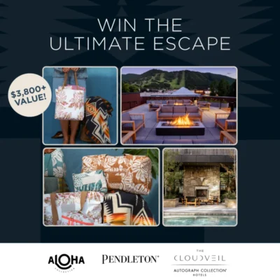 Win a Jackson Hole Hotel Stay in the ALOHA Escape Giveaway · Giveaway for Compras compras Experiencias experiencias · Estados Unidos us
