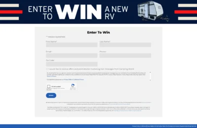Camping World 2026 Giveaway: Win a New RV · Giveaway for vehiculos Viajes viajes · Estados Unidos us