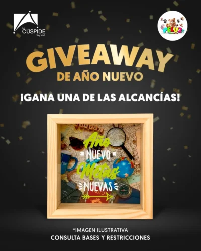 Sorteo de alcancías de Año Nuevo La Cúspide Sky Mall · México mx