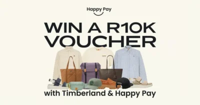 Win a R10,000 Timberland Gift Voucher (Happy Pay Giveaway) · Giveaway for GiftCards giftcards Moda moda · Sudáfrica za