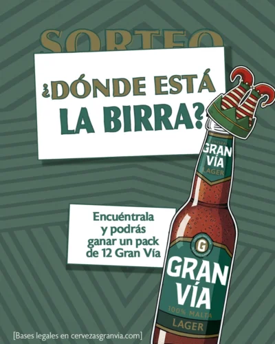 Gana un pack de 12 cervezas Gran Vía · España es