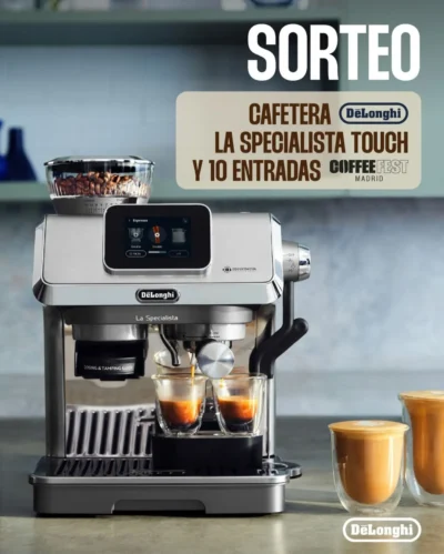Sorteo cafetera De’Longhi La Specialista Touch y entradas CoffeeFest · Sorteo de COFFEE-MACHINE coffee-machine · España es