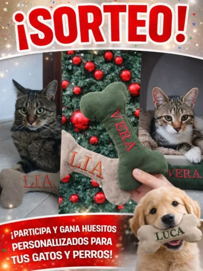 Sorteo Mikarencose de huesitos personalizados para mascotas · Sorteo de Hobbies hobbies Mascotas mascotas · España es