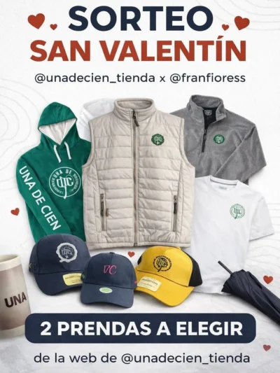 Sorteo San Valentín: 2 prendas a elegir de Una de Cien · Sorteo de Moda moda · España es