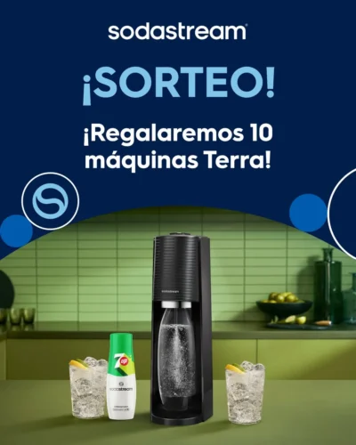 Sorteo SodaStream: gana una de las 10 máquinas Terra · Sorteo de Hogar hogar Tecnología tecnologia · España es