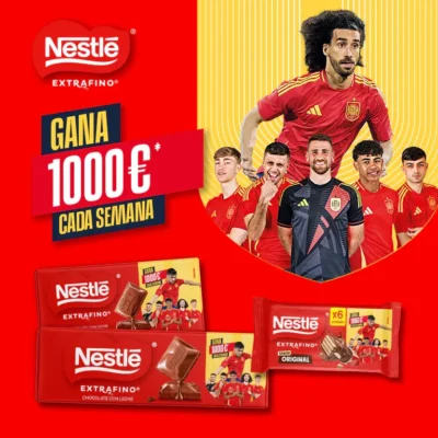 La Roja de Nestlé Extrafino regala 1.000€ cada semana · Sorteo de GiftCards giftcards · España es