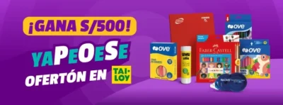 Yape y Tai Loy sortean 500 soles por regreso a clases · Sorteo de Dinero dinero GiftCards giftcards · Perú pe
