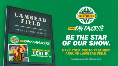 Packers Everywhere Fan Favorite Photo Contest 2026 · Giveaway for EVENT TICKET event-ticket FLIGHT · Estados Unidos us