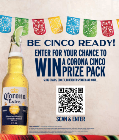 Sorteo Corona Cinco Ready · Sorteo de FURNITURE furniture GADGET gadget · Estados Unidos us