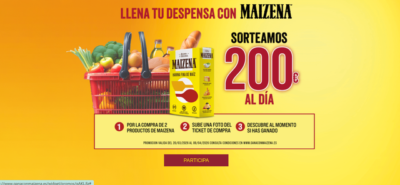 Maizena – Semana Santa 2026 · Sorteo de CASH cash · España es