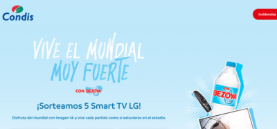 Vive el mundial muy fuerte con Bezoya-Condis · Sorteo de TV tv · España es