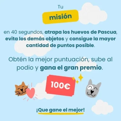 Atrapa huevos de Pascua y gana un cheque de 100€ en Miscota · Sorteo de CASH cash VOUCHER voucher · México mx