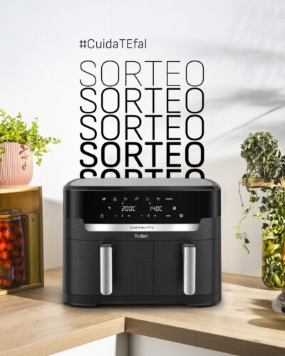 Sorteo #CuidaTEfal XXL Dual Easy Fry · Sorteo de AIR-FRYER air-fryer COOKWARE-SET cookware-set · España es