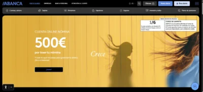 Gana 500€ con la Cuenta Online Nómina de ABANCA · España es