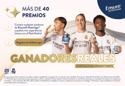Gana Experiencias VIP con Ensure Nutrivigor y el Real Madrid · Sorteo de BACKPACK backpack CLOTHING clothing · España es