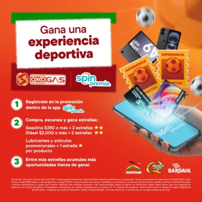 Gana Experiencia Deportiva, iPhone 16 y TV con OXXO GAS · Sorteo de IPHONE iphone TABLET tablet · México mx