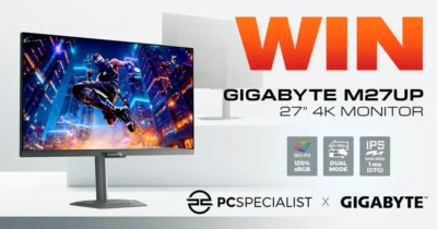 Win a GIGABYTE M27UP 4K Gaming Monitor · Giveaway for MONITOR monitor · Reino Únido uk