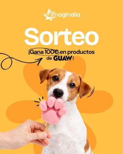 Sorteo GUAW Imaginalia: 100€ en productos · Sorteo de PET-SUPPLIES pet-supplies SHOPPING-SPREE shopping-spree · España es