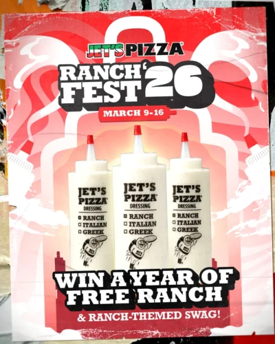 Win a Year of Free Ranch and Swag at Jet’s Pizza RanchFest 26 · Estados Unidos us