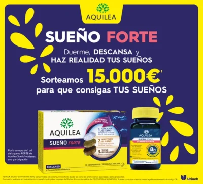 Gana 15.000 euros con Aquilea Sueño Forte · Sorteo de CASH cash · España es