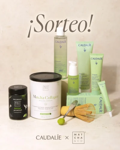 Sorteo Caudalie x Matcha & Co: Cuidado de la piel y bienestar · Sorteo de BEAUTY-PRODUCT beauty-product FOOD-BOX food-box · España es