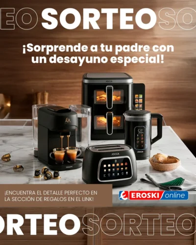 Participa para ganar un lote de cocina con Eroski · Sorteo de AIR-FRYER air-fryer · España es