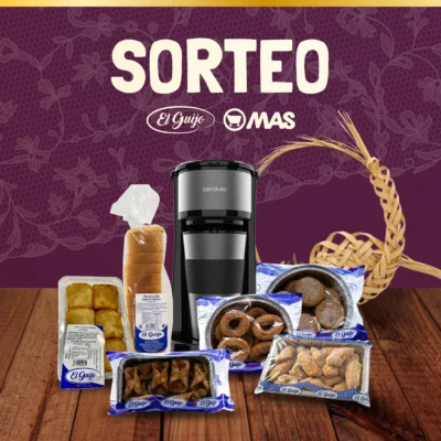 Gana un lote de dulces El Guijo y cafetera con Supermercados MAS · Sorteo de COFFEE-MACHINE coffee-machine · España es