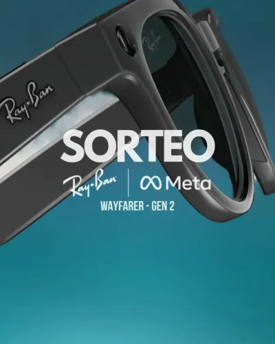 Gana un Ray-Ban Meta Wayfarer Gen 2 con Aromas · Sorteo de SUNGLASSES sunglasses · España es Portugal