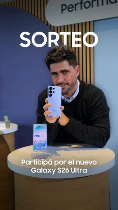 Gana una smart-tv Samsung participando en el sorteo S26 · Sorteo de SOUNDBAR soundbar TV tv · Argentina ar