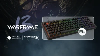 Win a HyperX Alloy Origins 2 1800 with Warframe · Internacional internacional